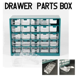 25 Multi-grid Drawer Parts Box Wall-mounted Screw Classification Component Box Tool Case electronic components Storage Toolbox