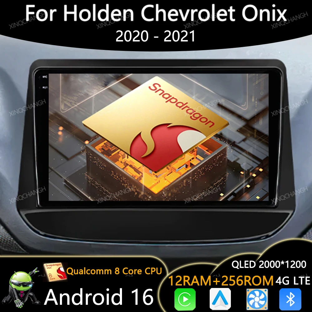 Android 16 Car Radio For Holden Chevrolet Onix Cavalier 2020 2021 GPS 4G LTE 5G WIFI Navigation Multimedia Video Player 2DIN BT