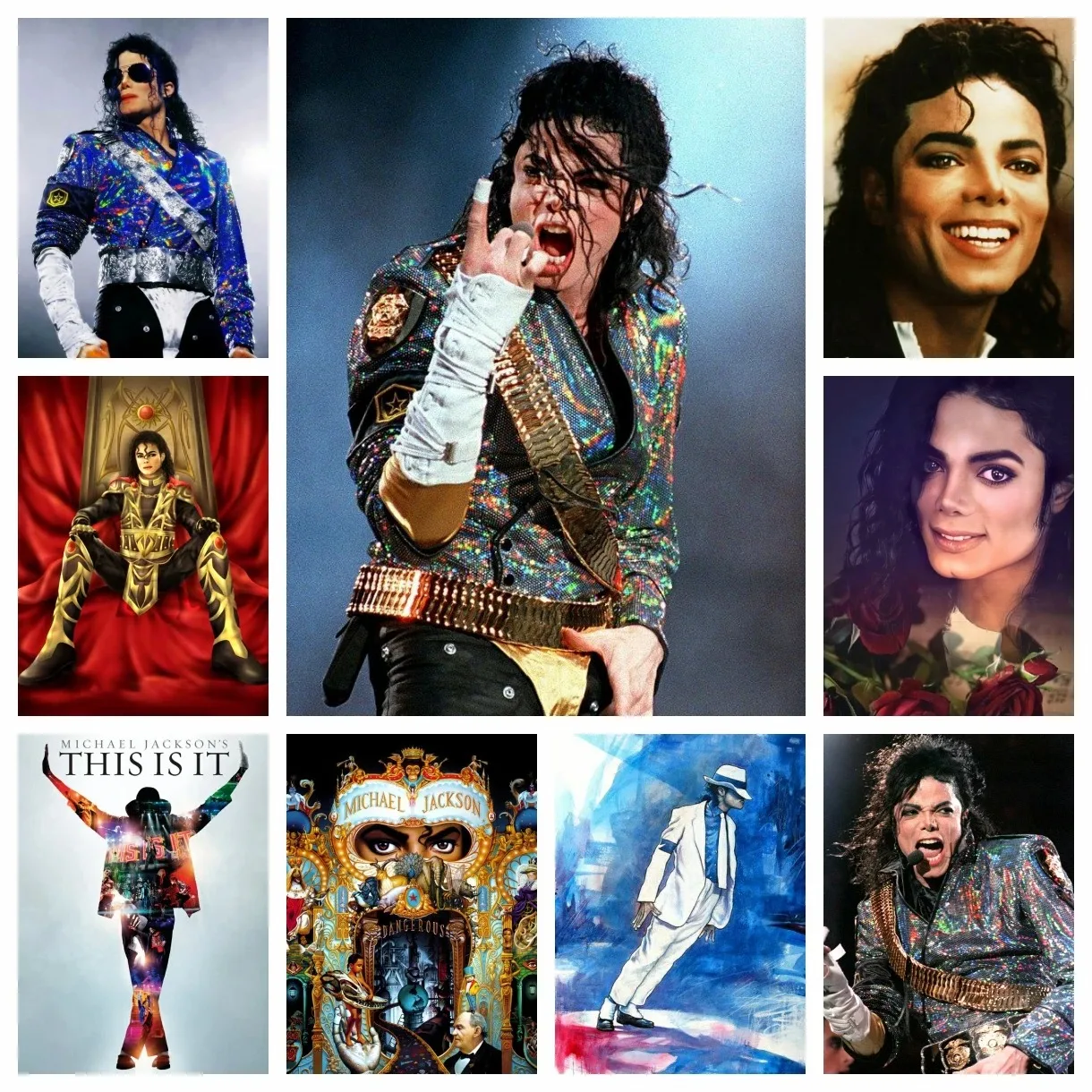 King of Pop Michael Jackson 5D DIY Diamond Embroidery Full Diamond Painting Cross Stitch Rhinestone Decoration Mosaic Home Decor
