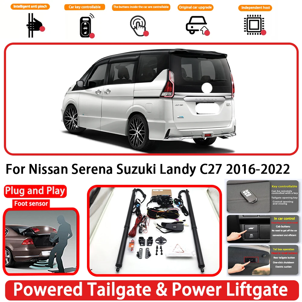 for Nissan Serena Suzuki Landy C27 2016-2022 Plug and Play  Auto Powered Tailgate Power Liftgate Rear Trunk Opener System