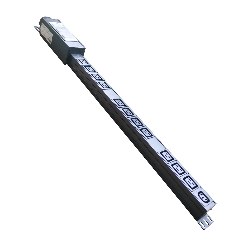 

Three-phase 380V 63A 47KW 11-bit IEC-C19+1 Bit C13 High Power Rack Type Aluminum Alloy PDU Socket with air Switch