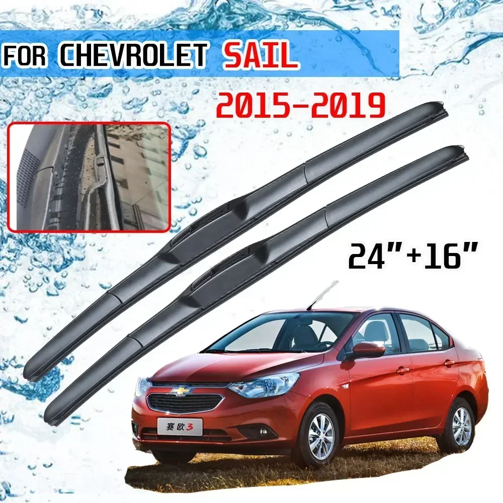 For Chevrolet Sail 2015 2016 2017 2018 2019 New Nueva Sail 3 Accessories Front Windscreen Wiper Blade Brushes for Car Cutter