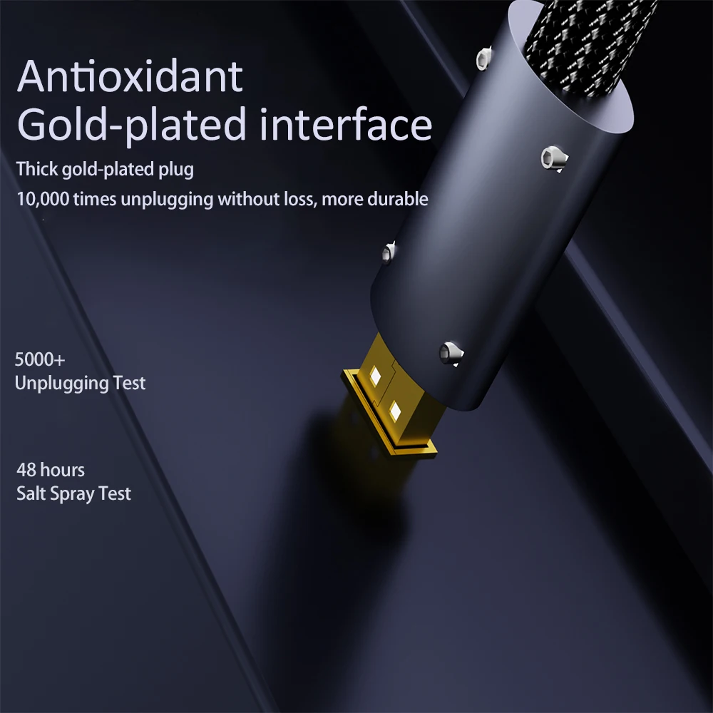 A50G B50G 24K Gold Plated USB2.0 Plug USB A/B Connector For DIY USB Cable