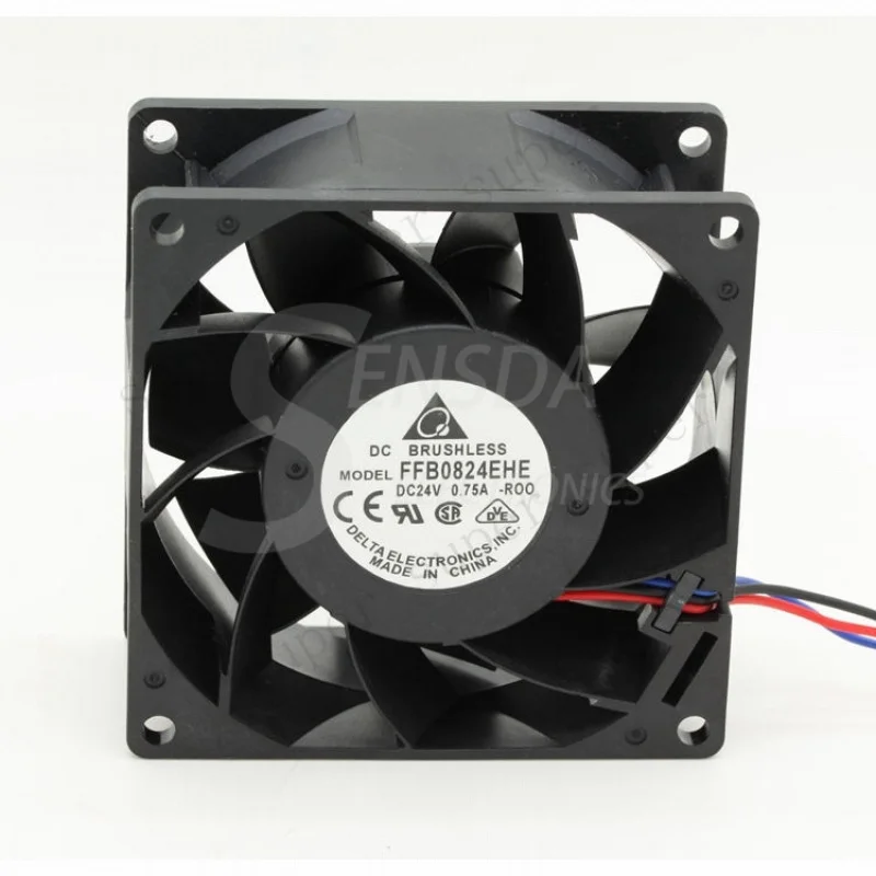 

S+ Delta FFB0824EHE -ROO -R00 8038 8cm 80mm DC 24V 0.75A 3-pin server inverter fan