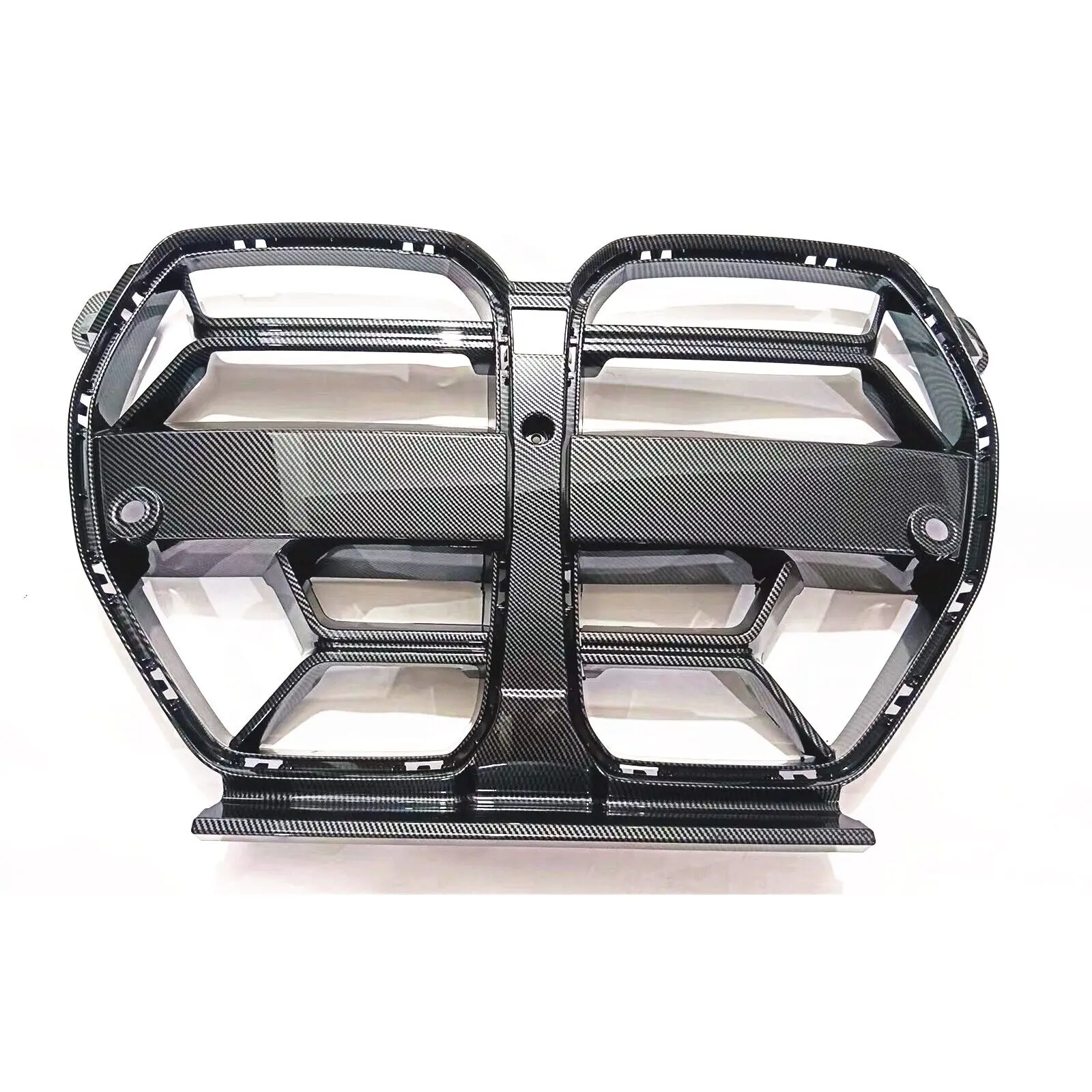 Front Bumper Grille For BMW G80 M3 G82 G83 M4 2021 2022 2023 CSL Style Front Hood Kidney Grill Carbon Fiber Look Glossy Black