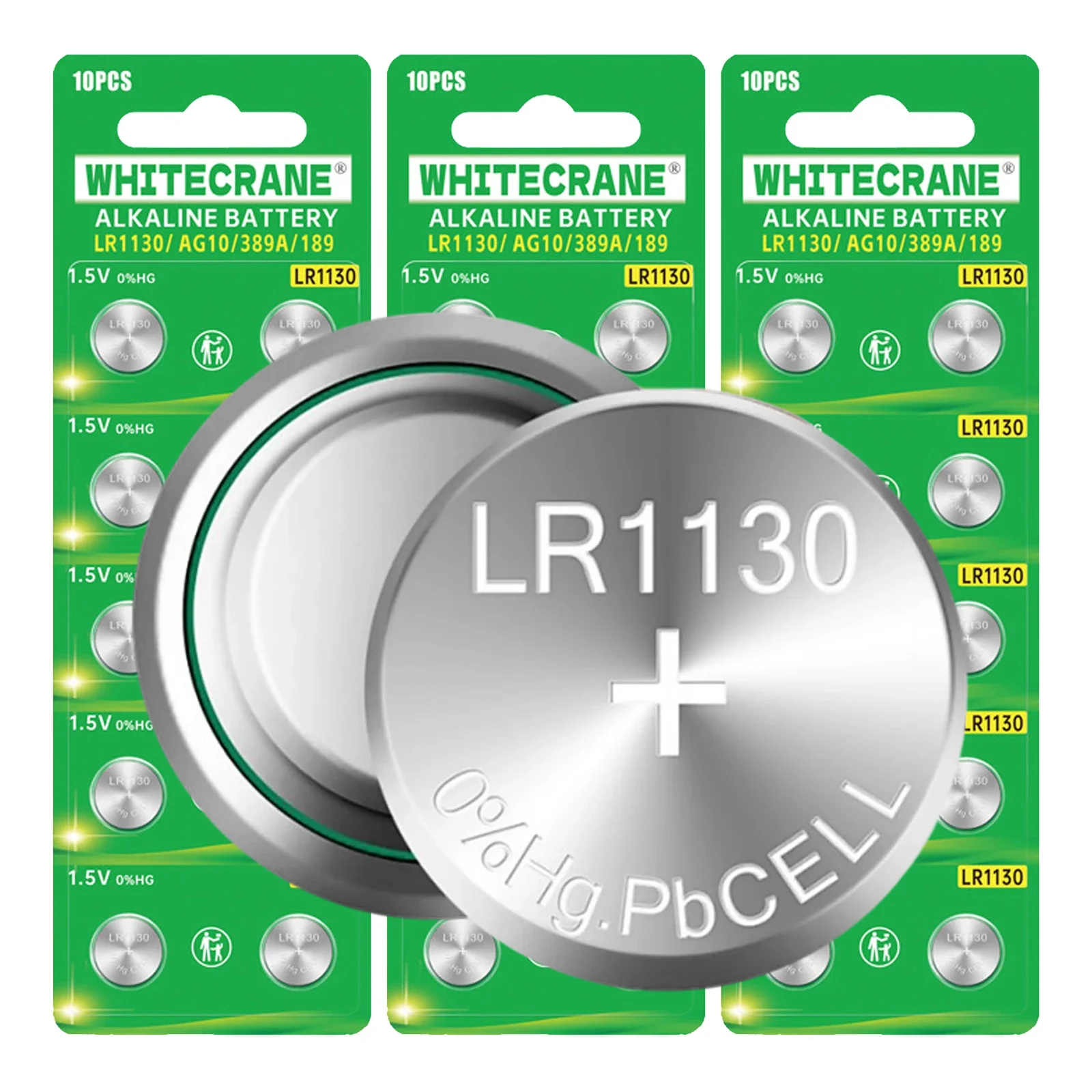 

10-100PK LR1130 AG10 Button Batteries LR1130 LR54 L1131 389A D189 V10GA 1.5V Cell Coin Battery for Watch Toy AG10 Button Battery