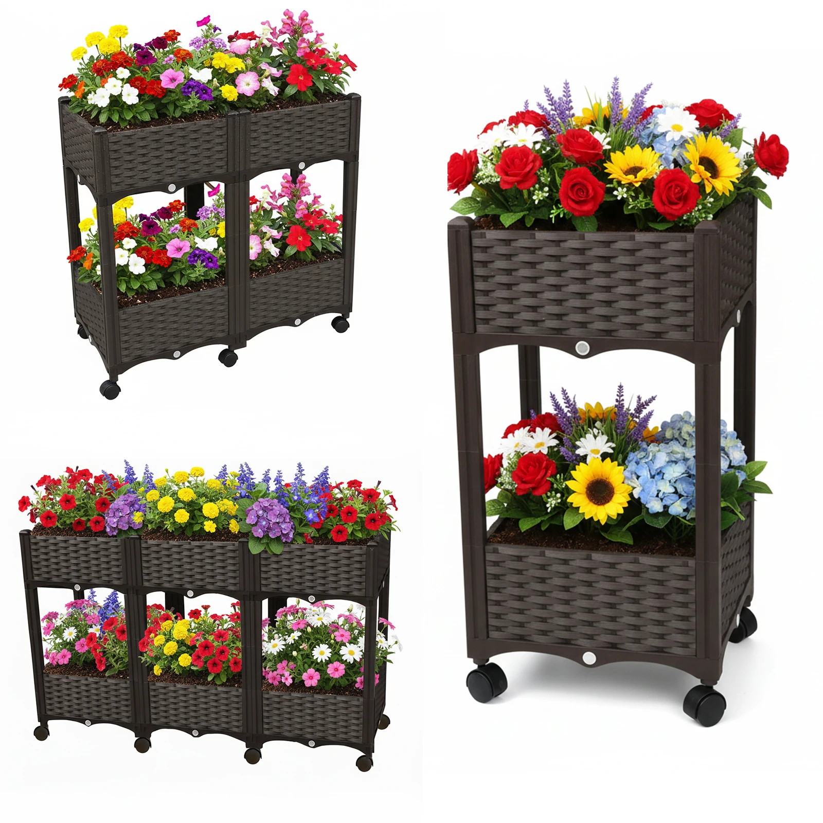 

Высокая грядка на колесах для выращивания овощей и цветов