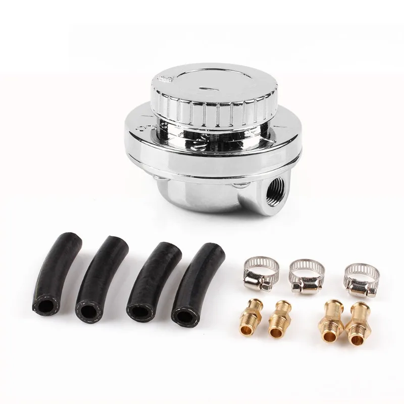 1-5PSI Adjustable Fuel Pressure Regulator Universal 8mm 10mm Hose Carburetor Fuel Pressure Control Valve Car Modification Parts