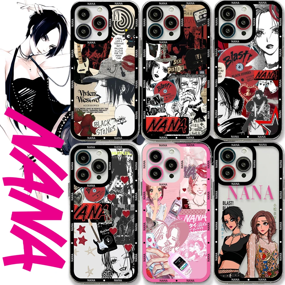 Cartoon Anime Oosaki Nana Clear Case For Samsung A73 A72 A71 A53 A52 A51 A50 A42 A32 A30 A23 A22 A13 A12 A11 A35 A55 5G