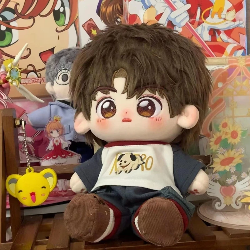 

Cute 20cm Cotton Doll Plush Toy With Outfit Soft Stuffed Wolf Ears Boy Doll Kawaii Birthday Christmas Gift For Kids Girls Friend