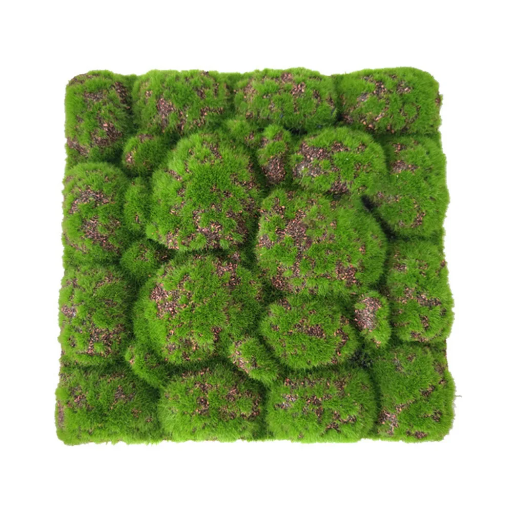 1pc 30cm*30cm Simulated Moss Foam Board Simulated Moss Foam Board Flocking Fake Moss Stone Plant Background Wall Home Décor