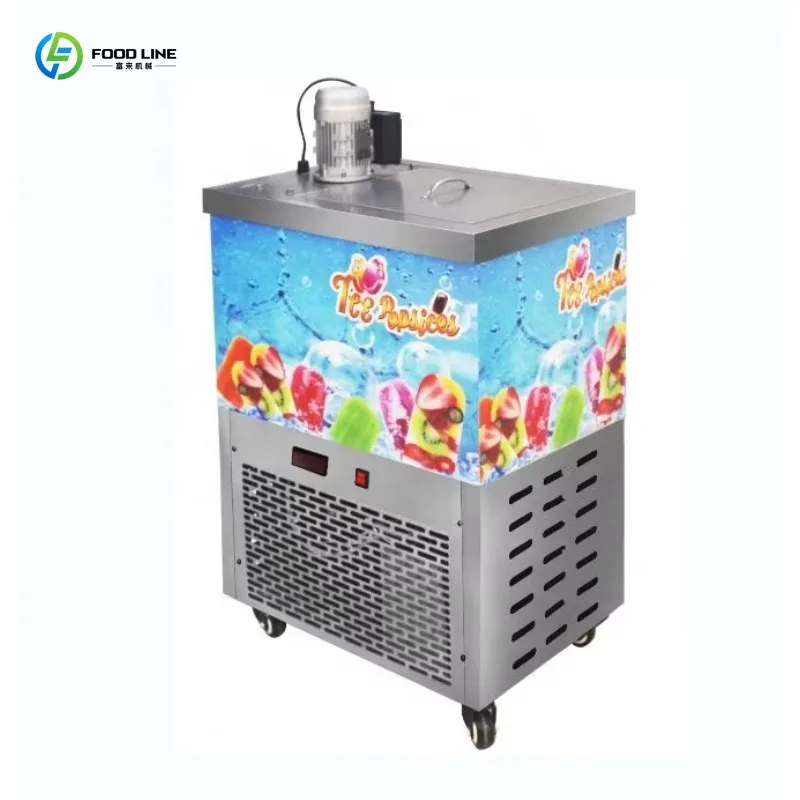 Customized Heavy Duty Commercial Ice Cream Popsicle Maker Built Professional Core Motor For Buffalo Milk Production