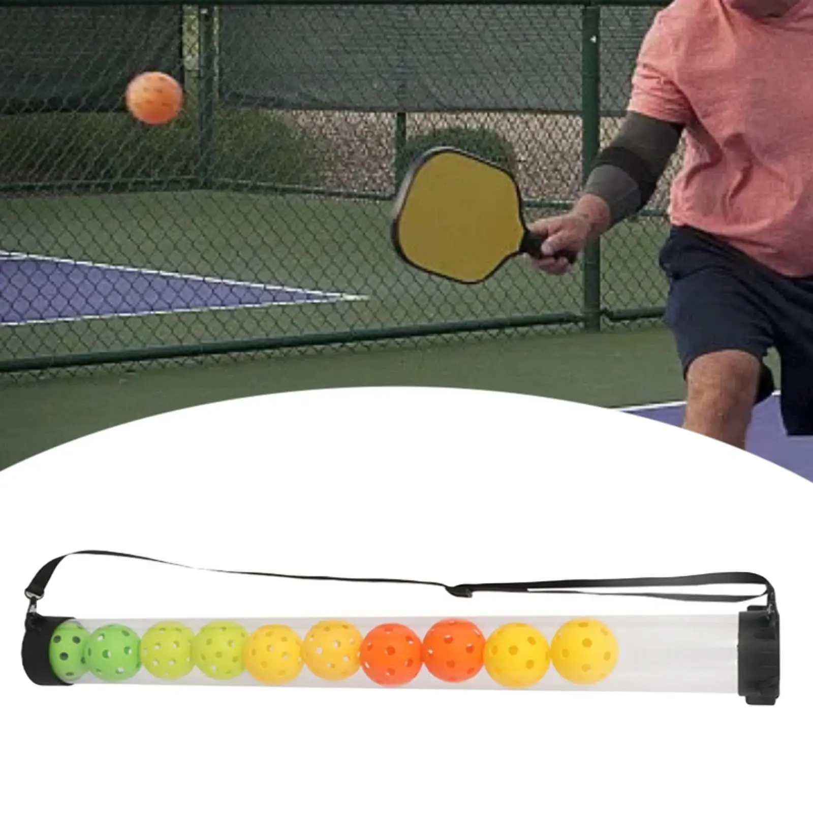 Tennis Ball Pickup Tube Tennis Ball Picker Collection Large Capacity Pickleball Pick up Tube Pickleball Ball Pickup Tube 