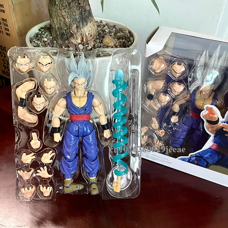 Shf Dragon Ball Son Gohan Beast Action Figure PVC Movable Collection Doll Anime 17cm Super Saiyan Gohan Figurine Model Toys Gift