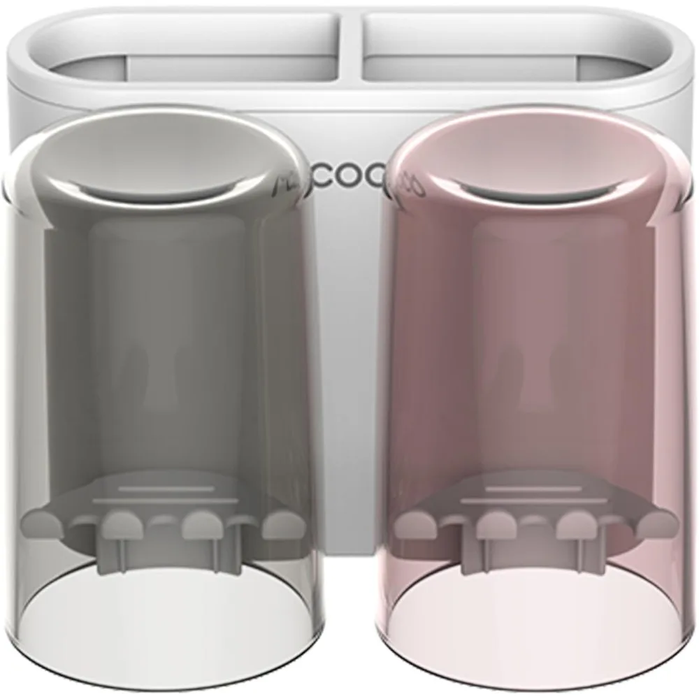 

Держатели для зубных щеток для ванных комнат Настенный держатель для зубных щеток с 2 большими слотами для хранения Держатель для зубных щеток на 2 чашки