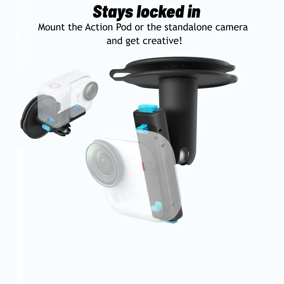 Suporte GO Ultra Pivot com trava magnética, junta esférica de 1/4 ", acessórios originais, suporte para celular