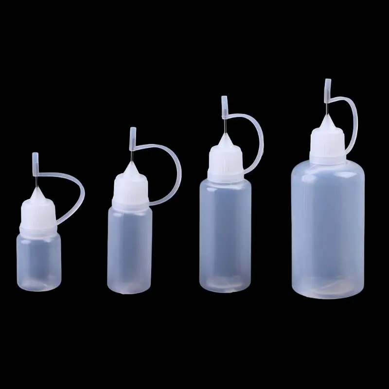 Precision Tip Applicator Bottle Translucent Glue Bottle for Alcohol Ink Craft