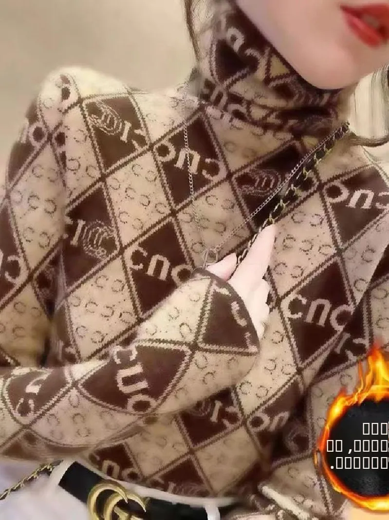 

Двусторонний Camere High-Ne Base irt, женская модная внутренняя одежда, теплый облегающий топ, модный осенне-зимний свитер