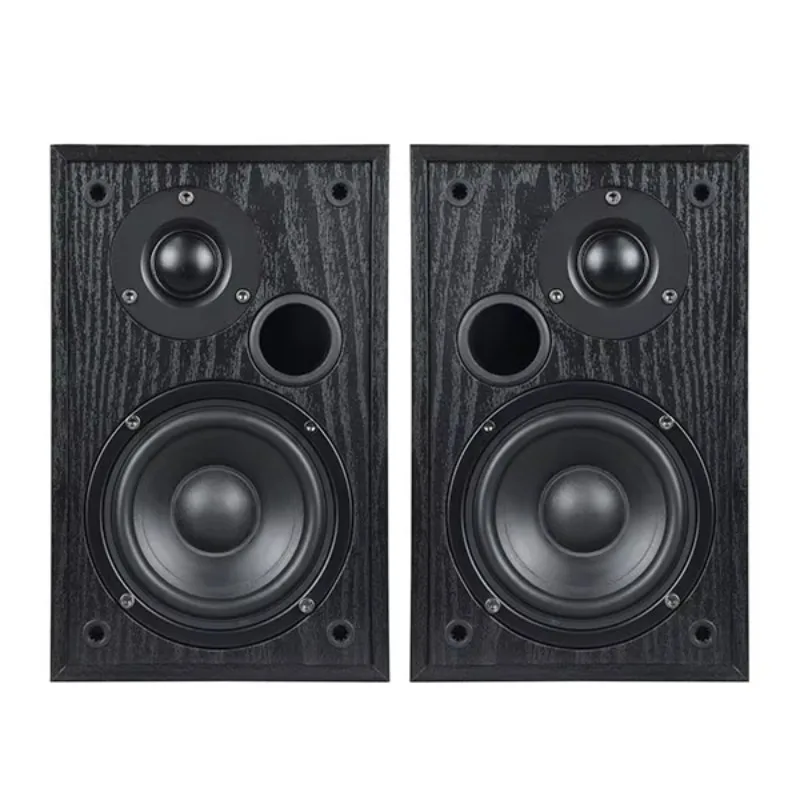 40W 2CH Super Bass Wooden Enclosure Box Bookshelf Computer Desks Power Amplifier Audio Stereo Hifi Home Theatre System Speaker