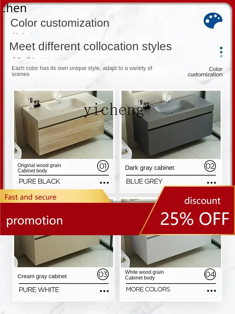 

ZMLlight: Комплект для ванной комнаты класса люкс из массива дерева, тумба с раковиной и интегрированным умным зеркалом