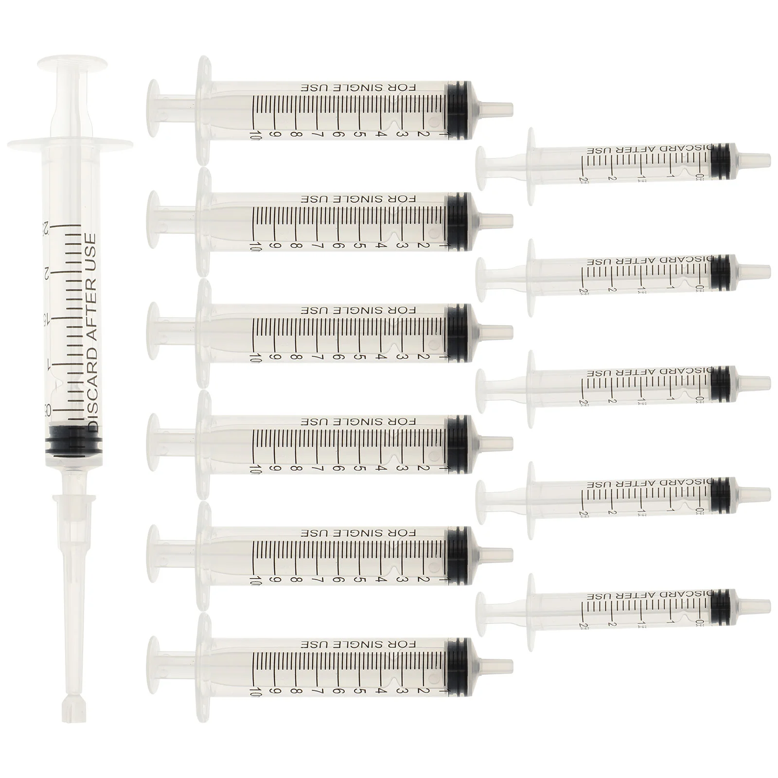 12 pezzi dispenser di profumo siringa applicatore scala dispositivo in plastica erogazione liquido di misurazione