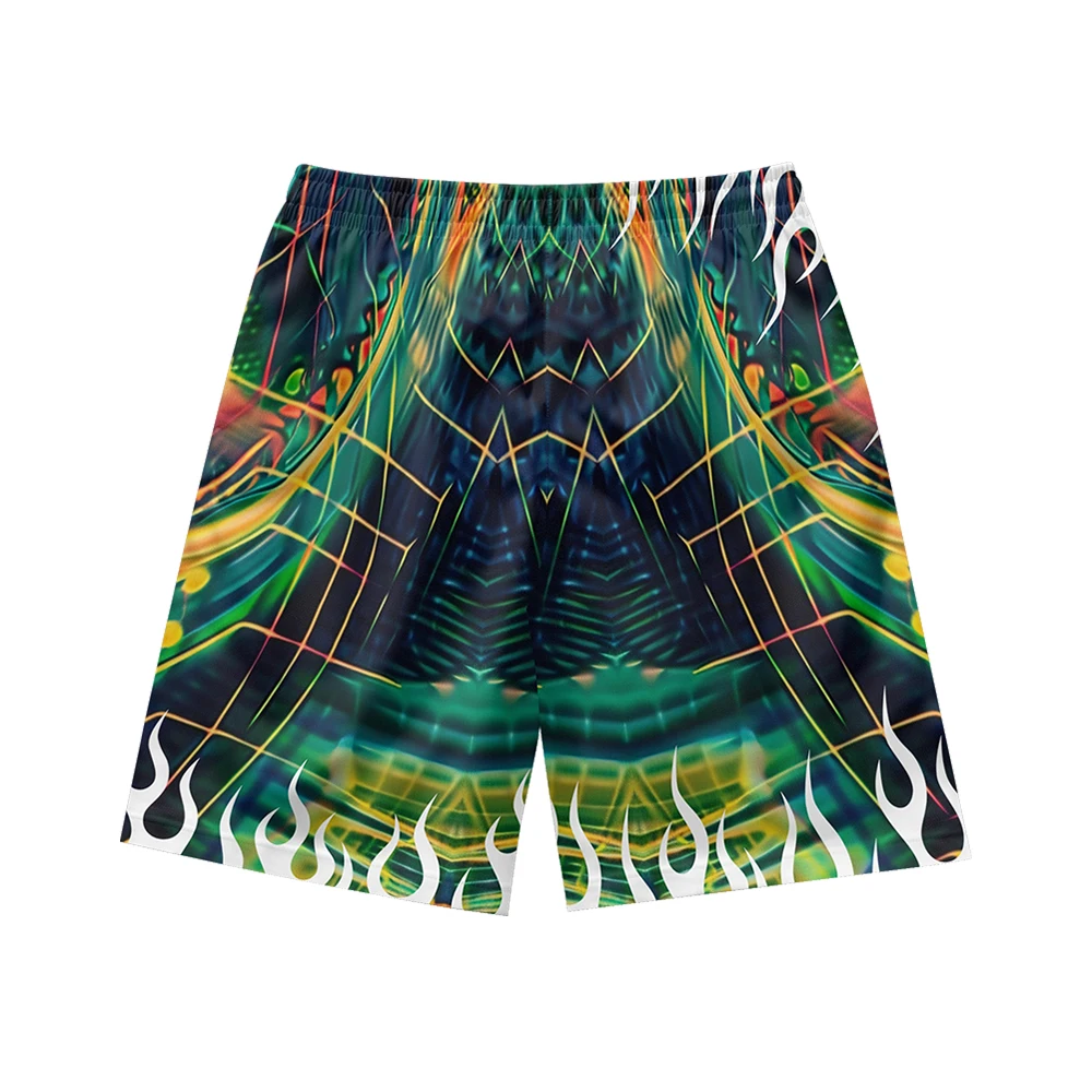 Wamni Männer Shorts Badehose Teenager 7 Zoll Zombie Monster Grafik schnell trocken schwimmen kurze Männer Bade bekleidung Kleidung Strand Shorts Hose