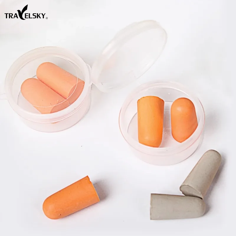 Sleep sound-proof sleep earplugs Noise-proof and noise-reducing in-ear earplugs with high rebound and no expansion wholesale