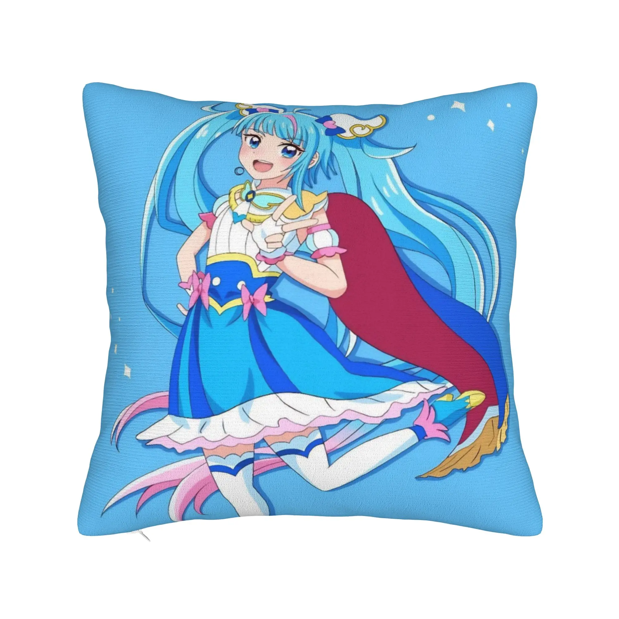 Decorative Pillow Covers Soaring Sky Pretty Cure Merch Home  Pillow Case Cover Zipper Multi-Size