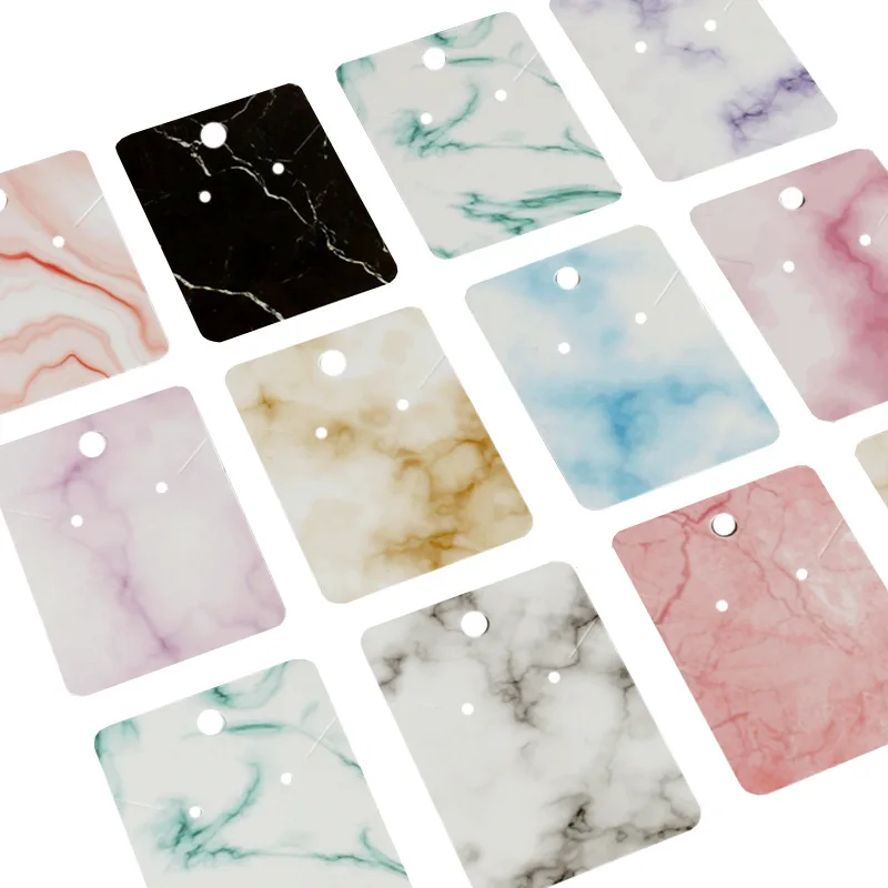 50 teile/los 5x7 cm Ohrringe Vitrinen Halskette Karten Halter Papier Karton Ohrring Verpackung Für