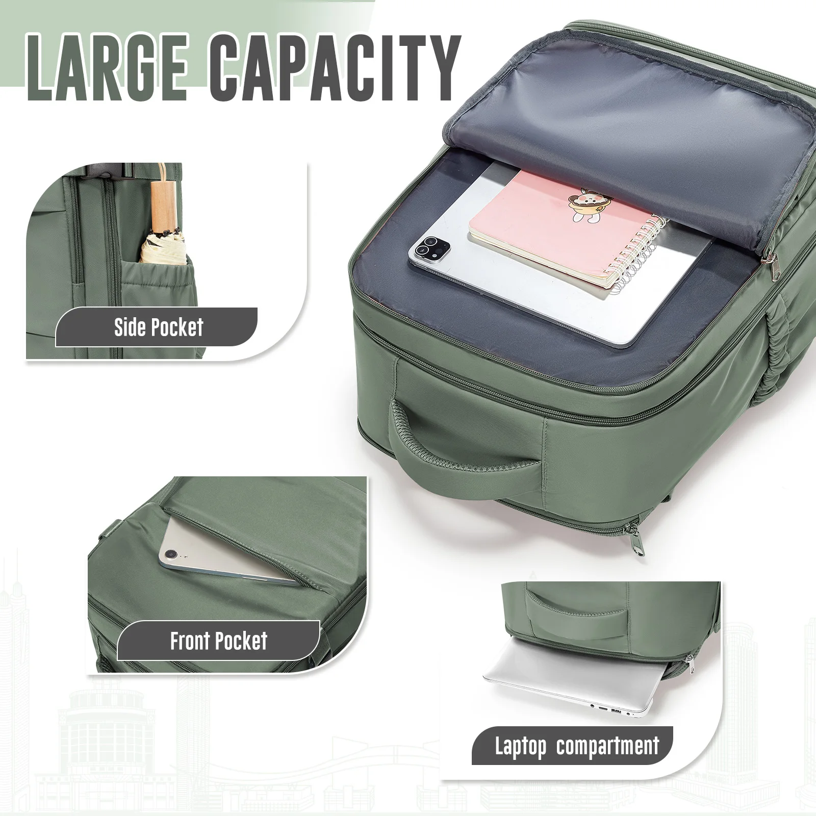 Ryanair على ظهره 40x30x20 المقصورة الأمتعة حقيبة فراغ حقيبة التخزين مع مضخة ، حقيبة السفر للنساء الرجال حقيبة كمبيوتر الأعمال