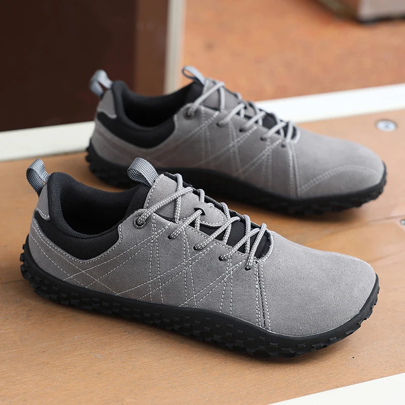 

Men Barefoot Shoes - Big Toe Box - Minimalist Cross Training Shoe Women's Mountaineering Shoes - Anti Slip Outdoor Hiking Hiking