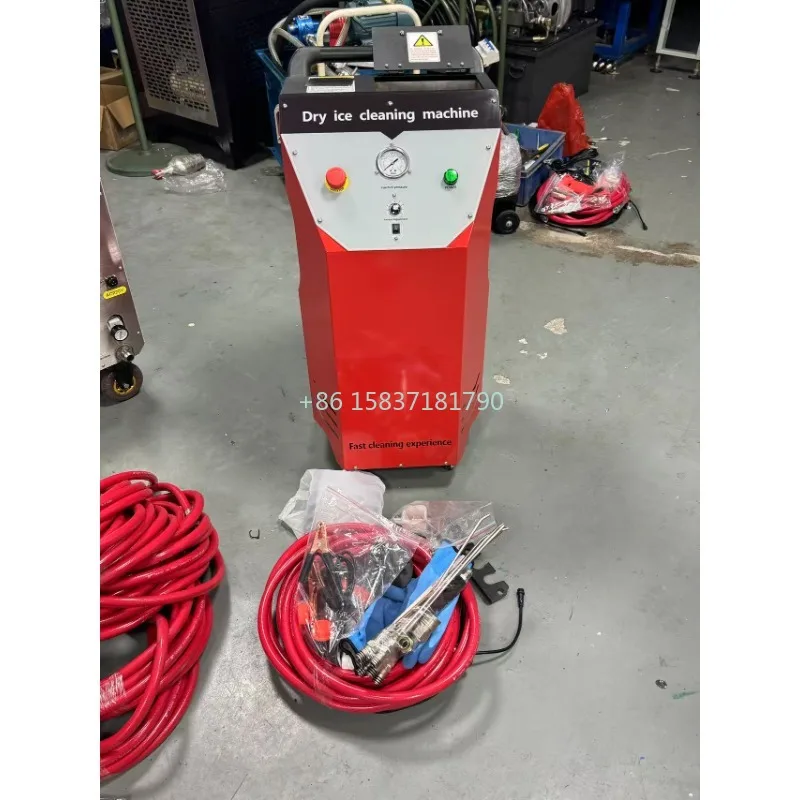 Russia Customer Dry Ice Cleaning Machine Dry Ice Blasting Tool Portable P7X Dry Ice Cleaning Cleaner Machine for Cars Vehicle