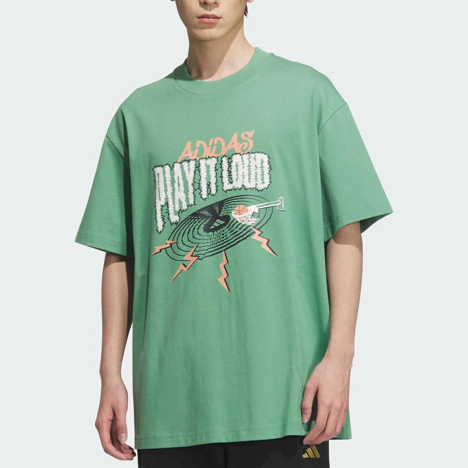 

adidas Men's New Breathable Basketball Loose Short Sleeve KA2298