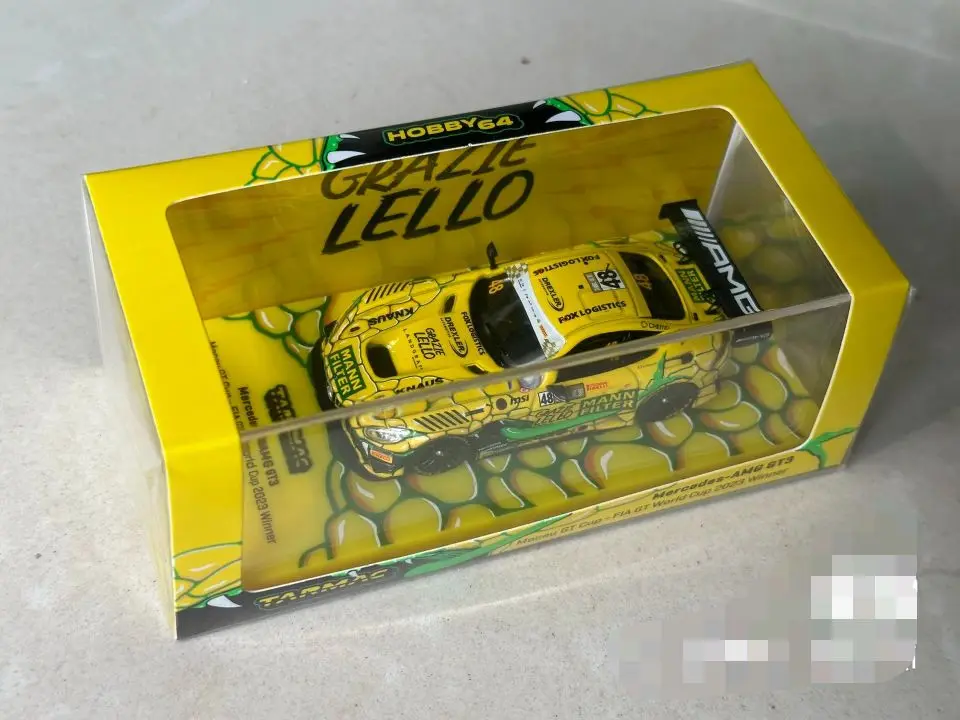 Tarmac Works tw 1:64 GT3 Macau GT Cup - FIA GT World Cup 2023 ผู้ชนะคอลเลกชัน diecast รถชุดของขวัญตกแต่ง