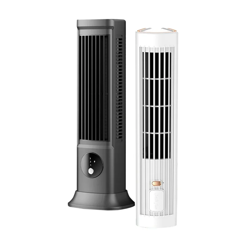 A50M-Cooling Air Conditioner Desk Tower Fan Portable Air Conditioning,Cooling Fan With 3 Speeds Office USB Cooling Fan,2Pack