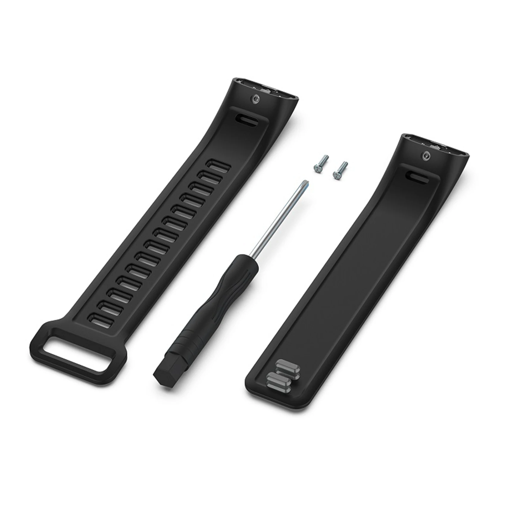 

AS95-2X силиконовый ремешок для часов, ремешок-браслет для HUAWEI Band2 Pro/Band2/ERS-B19/ERS-B29, черный браслет
