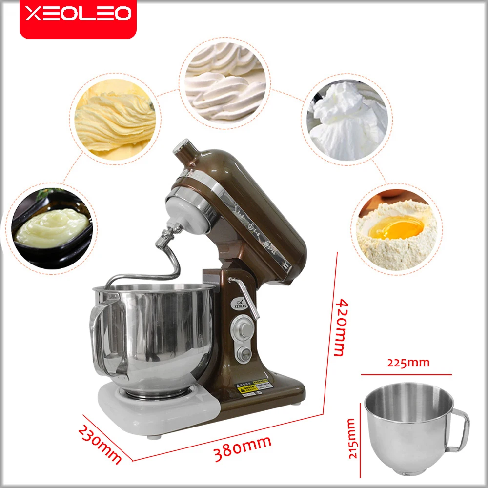 XEOLEO  Planetary Speed Chef Machine Low Noise Stand Mixer for Cream/Dough Kneading Food Mixer Egg Beater Home Appliance Cuisine