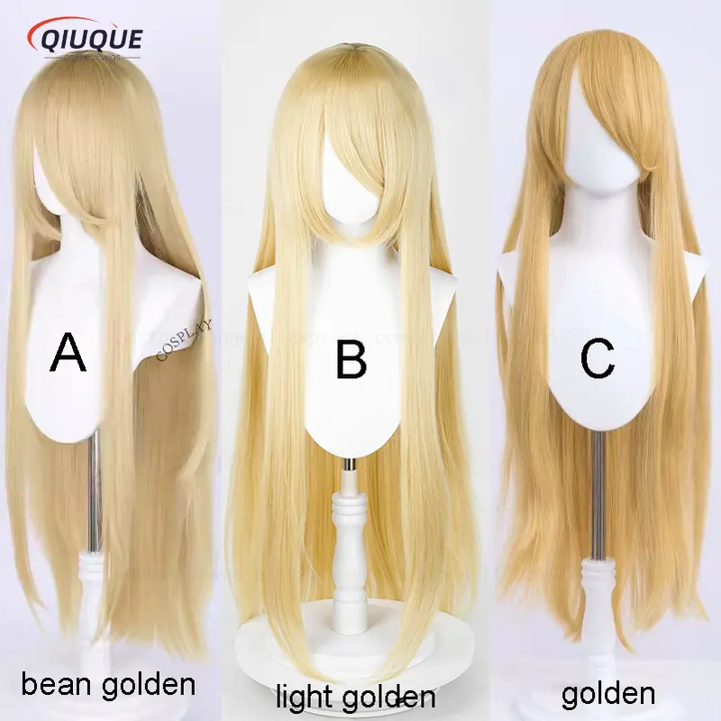 80 Colors 100cm Long Straight Cosplay Wig Anime Compatible Universal Omopinenet Heat Resistant Synthetic Hair Wigs + Wig Cap - Image 16