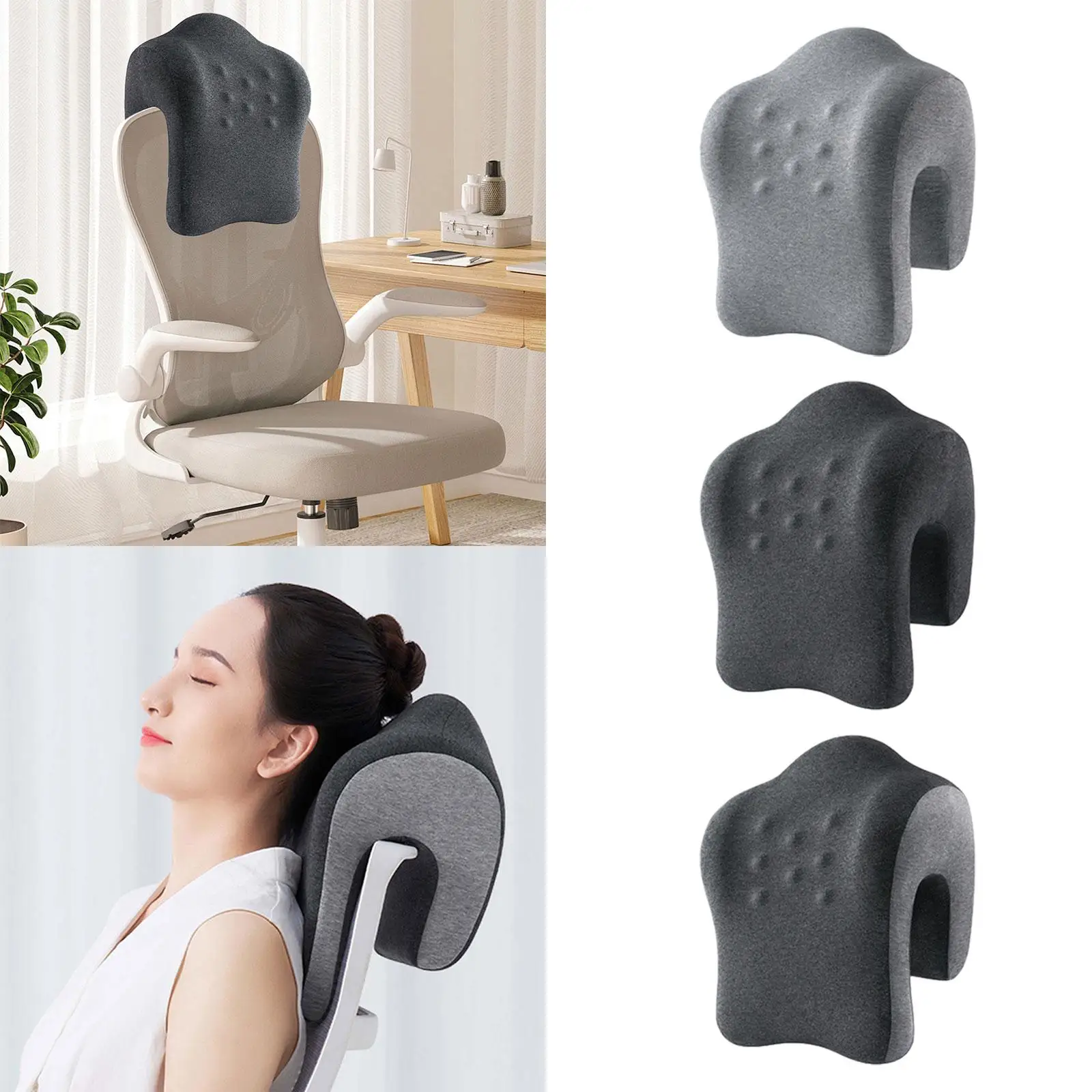 

Office Chair Headrest Washable Cover Napping Pillow for Dorm Study Room Gift