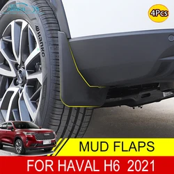 Mud flaps para haval h6 2021 2022 2023 frente traseira fender guarda respingo mudguards acessórios do carro 4 pçs