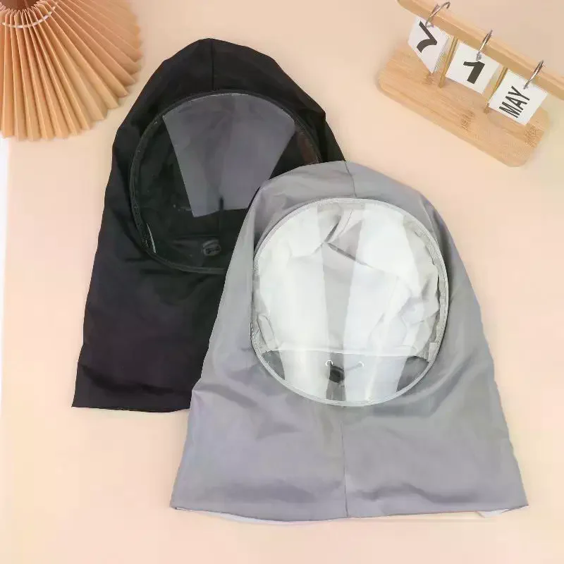 Women Kitchen Hat Cooking Cap Oil Splash Shield Face Cover Reusable Protective Headwear Cooking Spray Dust Mask Farm Bee Keeper