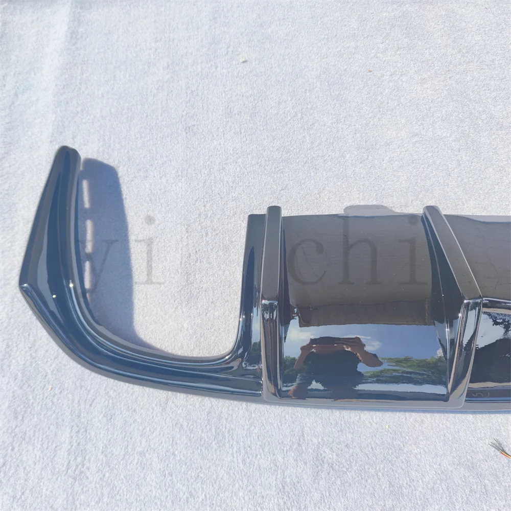 Suitable for Volkswagen Passat CC spoiler 2009-2017 Shark style with LED light diffuser bumper guard carbon fiber rear lip