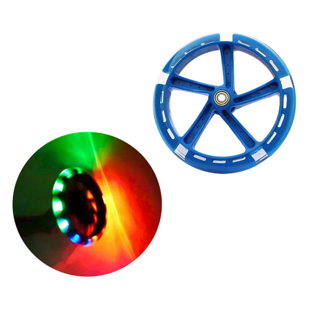 

Мигающее светодиодное колесо 200x40 для самокатов, для ночных поездок, с мигающими огнями, простая установка, полиуретановый протектор для инвалидных колясок