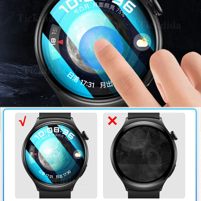 3D Protector Film for Huawei Watch 4/4 Pro Watch 3 Pro Full Screen Soft Film for Huawei Watch GT 3 2 46mm Not Tempered Glass