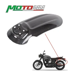 For Triumph T120 100% Carbon Fiber Rear Fender Motorcycle Refit Fender Mudguard Protective Cover Gloss Twill Weave