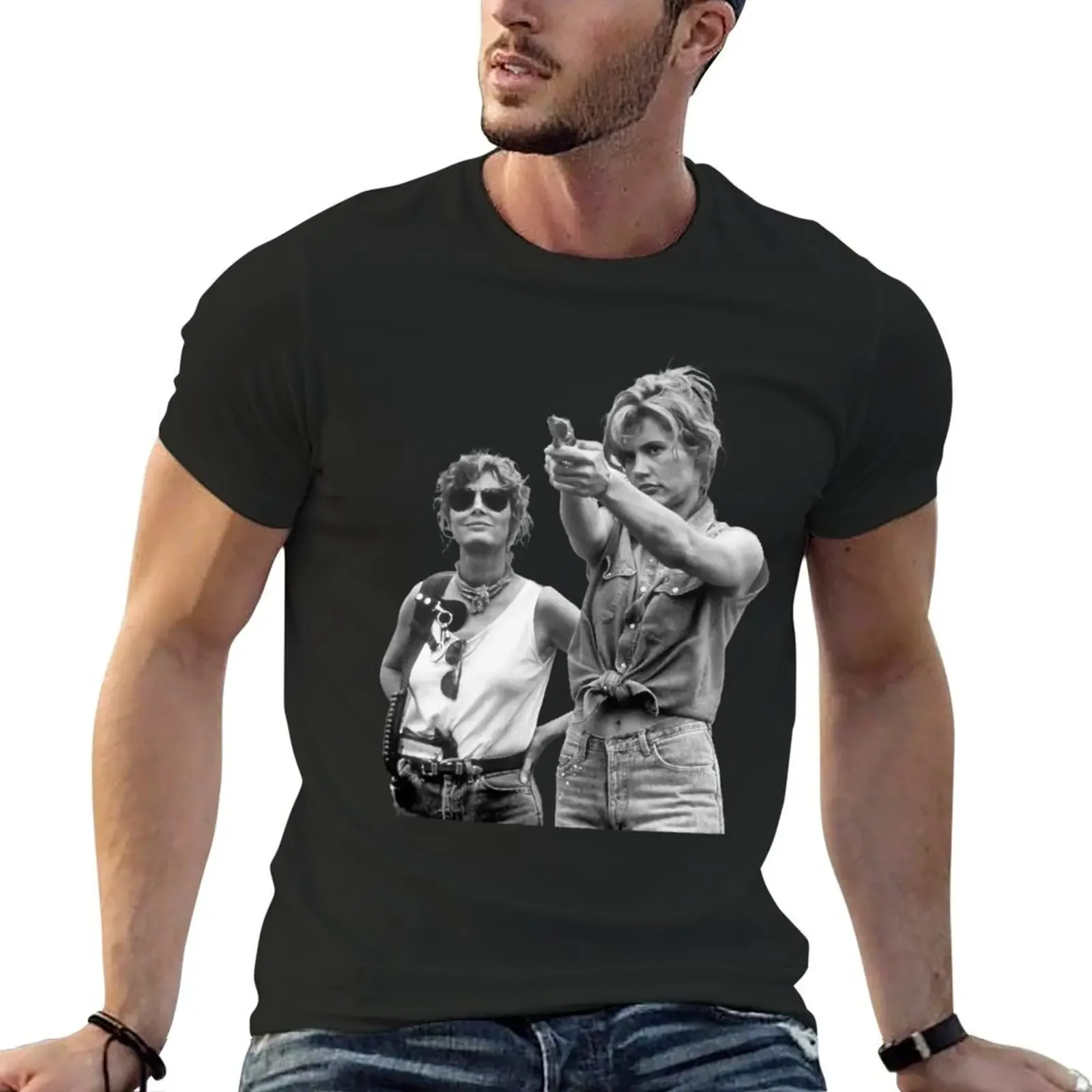 

Thelma and Louise t shirt movie geena davis susan sarandon T-Shirt anime t shirts hippie clothes plus sizes shirts men