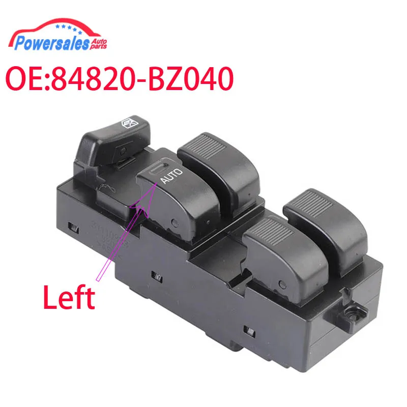 Interruptor de Janela Elétrica Lado Esquerdo 84820-BZ040 para Toyota Dahatsu Avanza 2004-2011, Botão de Interruptor de Carro 84820BZ040