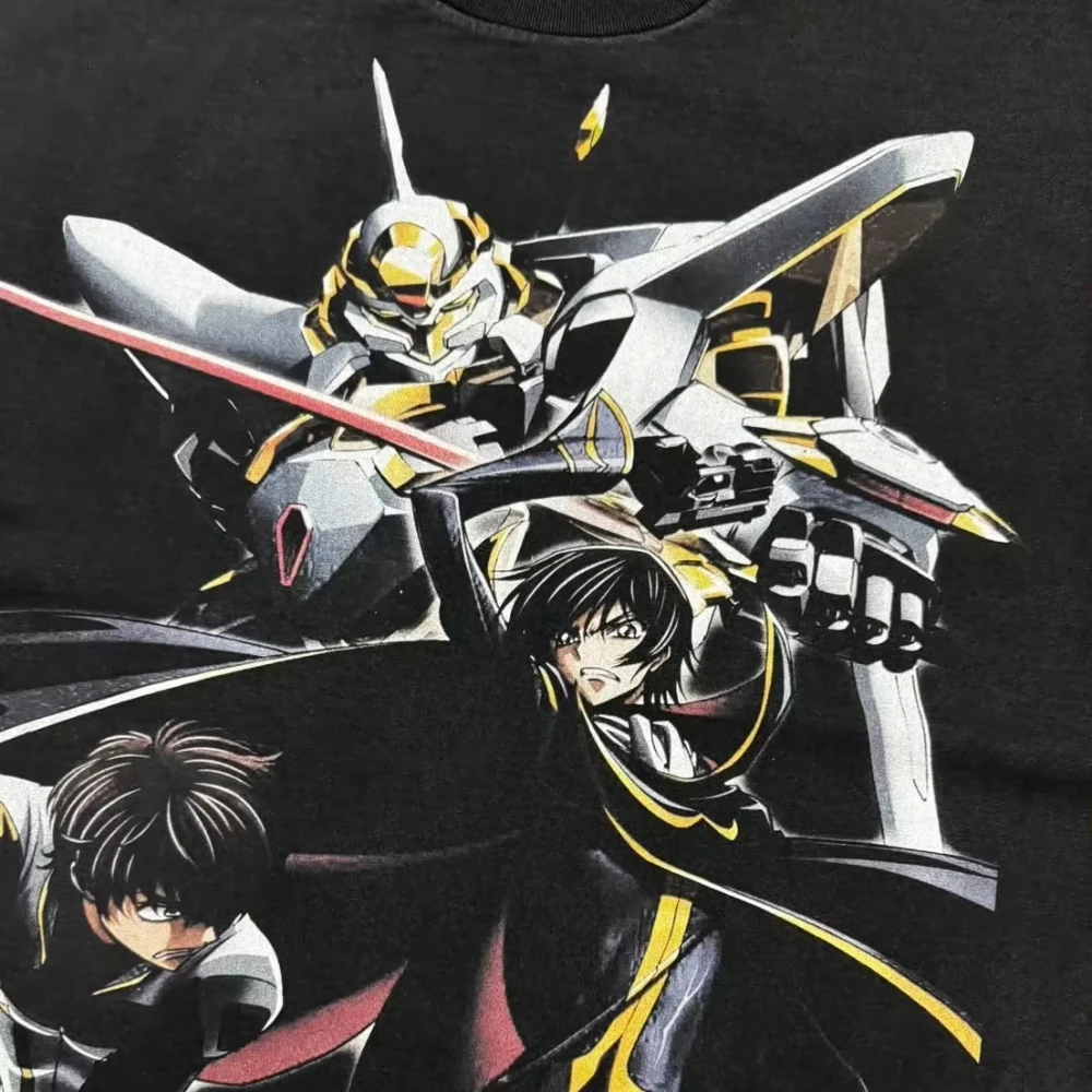 2026 Code Geass Lelouch of the Rebellion T-Shirt Lelouch Suzaku Mecha Anime Graphic Oversized Short Sleeve Unisex Adult Tee