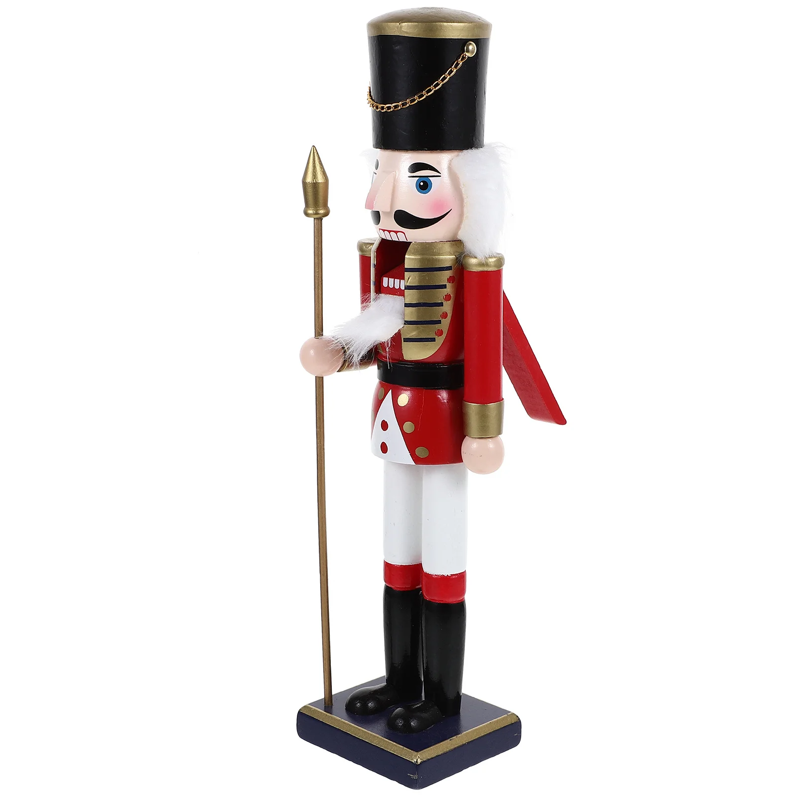 

1pc Wooden Nutcracker Christmas Desktop Decor Xmas Christmas Gift Table Decoration Festival Gift Nutcrackers Craft