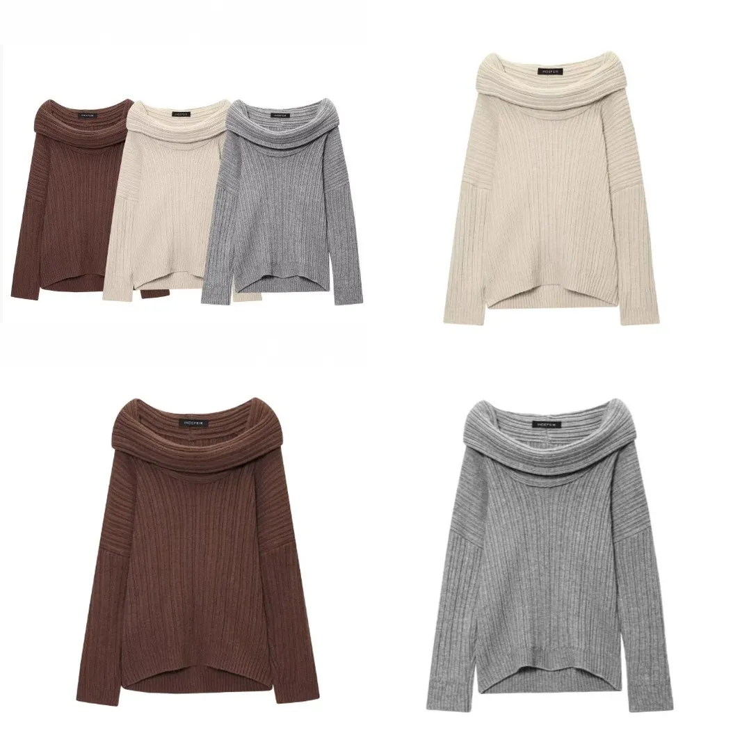 Slouchy One Shoulder Knit Sweater Evening Dress Long Elegant Formal Party Dresses